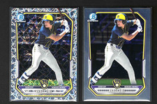 BRADY EBEL 2 Card Lot 2026 Bowman Chrome Lazer #BCP-142 / Chrome