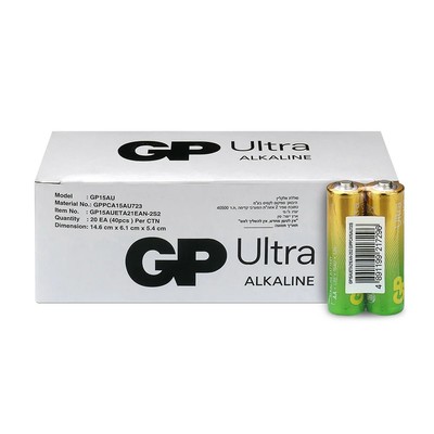 4891199217302 ALKALINE BATTERIES LR6/ AA GP ULTRA 40PCS. GP Battery