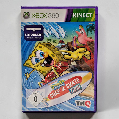 SpongeBob Surf and Skate Tour Xbox 360 Disc OVP Anleitung