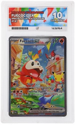 Pokémon TCG Fuecoco ex 147/128 Special Illustration Rare Holo - ACE 10