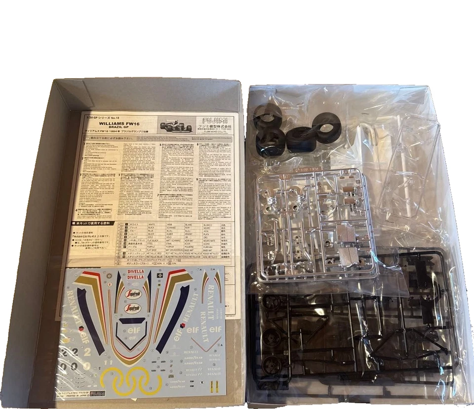 Fujimi Williams FW16 Brazil GP 1994 1/20 Scale Model Kit Senna F1 Car - Image 2 of 3
