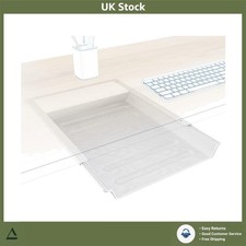 Sleek Under-Desk Drawer Metal Sliding Hidden Office Storage Tray for Letter