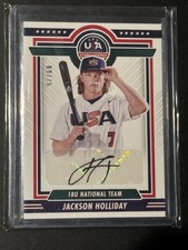 2022 Panini USA Baseball Stars & Stripes 18u  Jackson Holliday Black Ink /75 