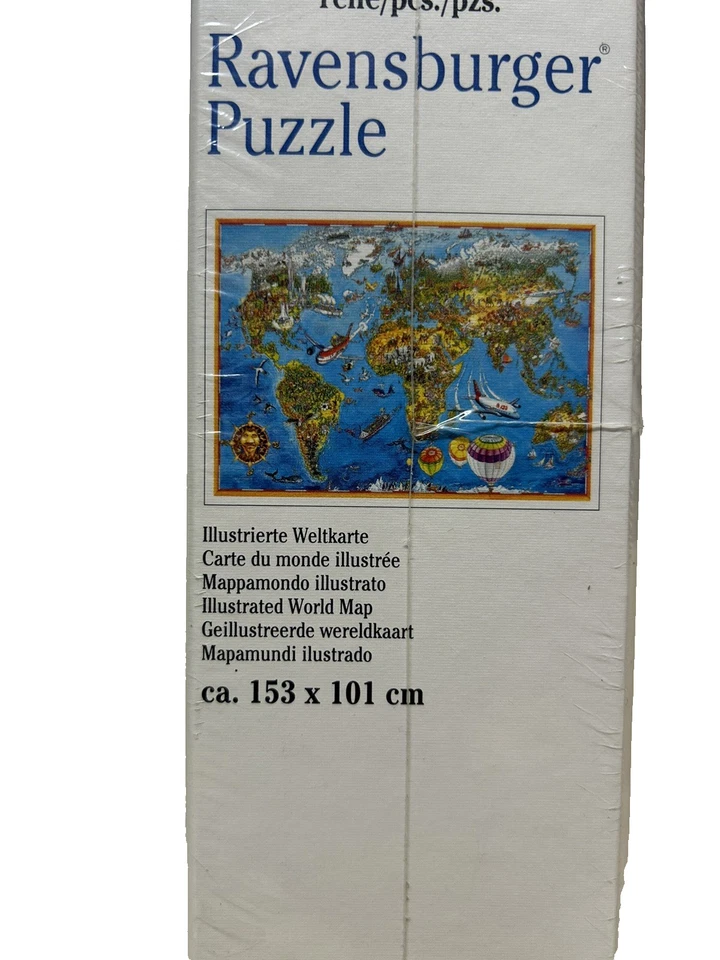 PUZZLE RAVENSBURGER 5000 pezzi " MAPPAMONDO ILLUSTRATO" - Immagine 4 di 4