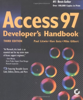 Access 97 Developers Handbook 3e +CD (Paper Only) - Litwin, P