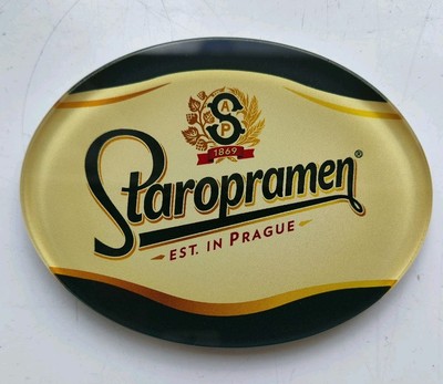 Staropramen flache Linse oval Apfelwein Bier Lager Pumpe Abzeichen Placque Dekoration Prag