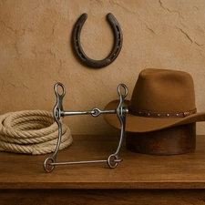 New Snaffle Bit w/ Slobber Bar 5”