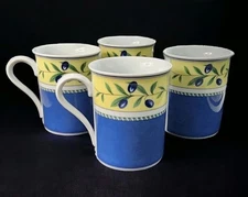 NWOB Wedgwood Tuscan Harvest Set of 4 Coffee Mugs Tea Cups - Tuscany Collection