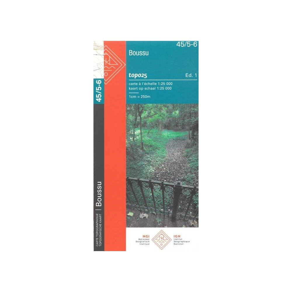 Belgium Boussu IGN Topo map 45/5-6, hiking, walking, WW1, Audregnies