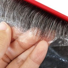 Toupee for Mens Human Hair Replacement System 0.02mm Ultra Thin Skin Hairpieces