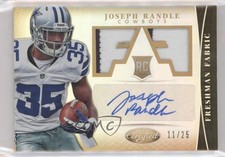 2013 Certified Freshman Fabric Mirror Gold /25 Joseph Randle #315 Rookie RC