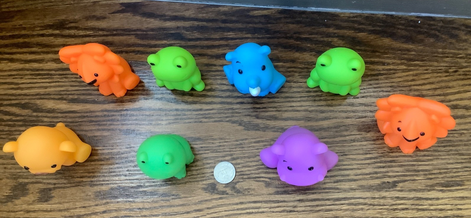 Infantino Rubber Animal Bath Tub Toys - (Mixed Lot of 8)