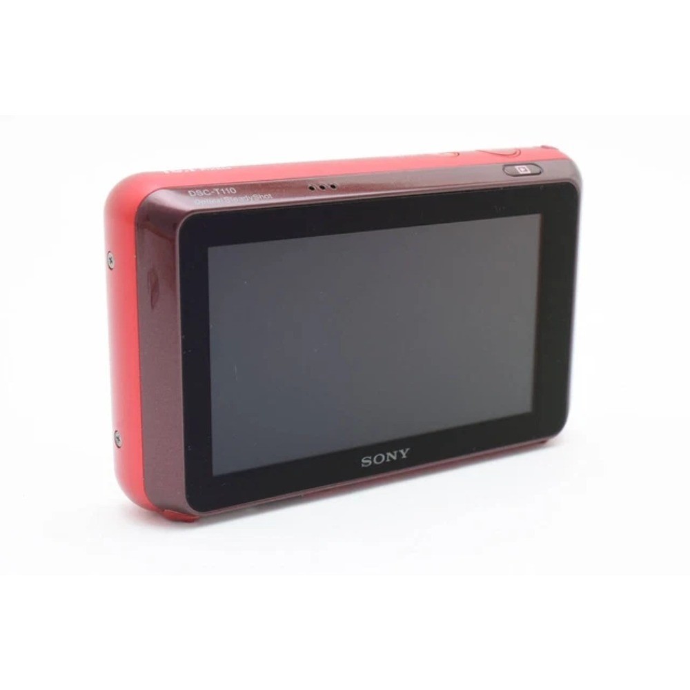 SONY Cyber Shot DSC-T110 Red 16.1MP Digital Camera 4x Optical Zoom
