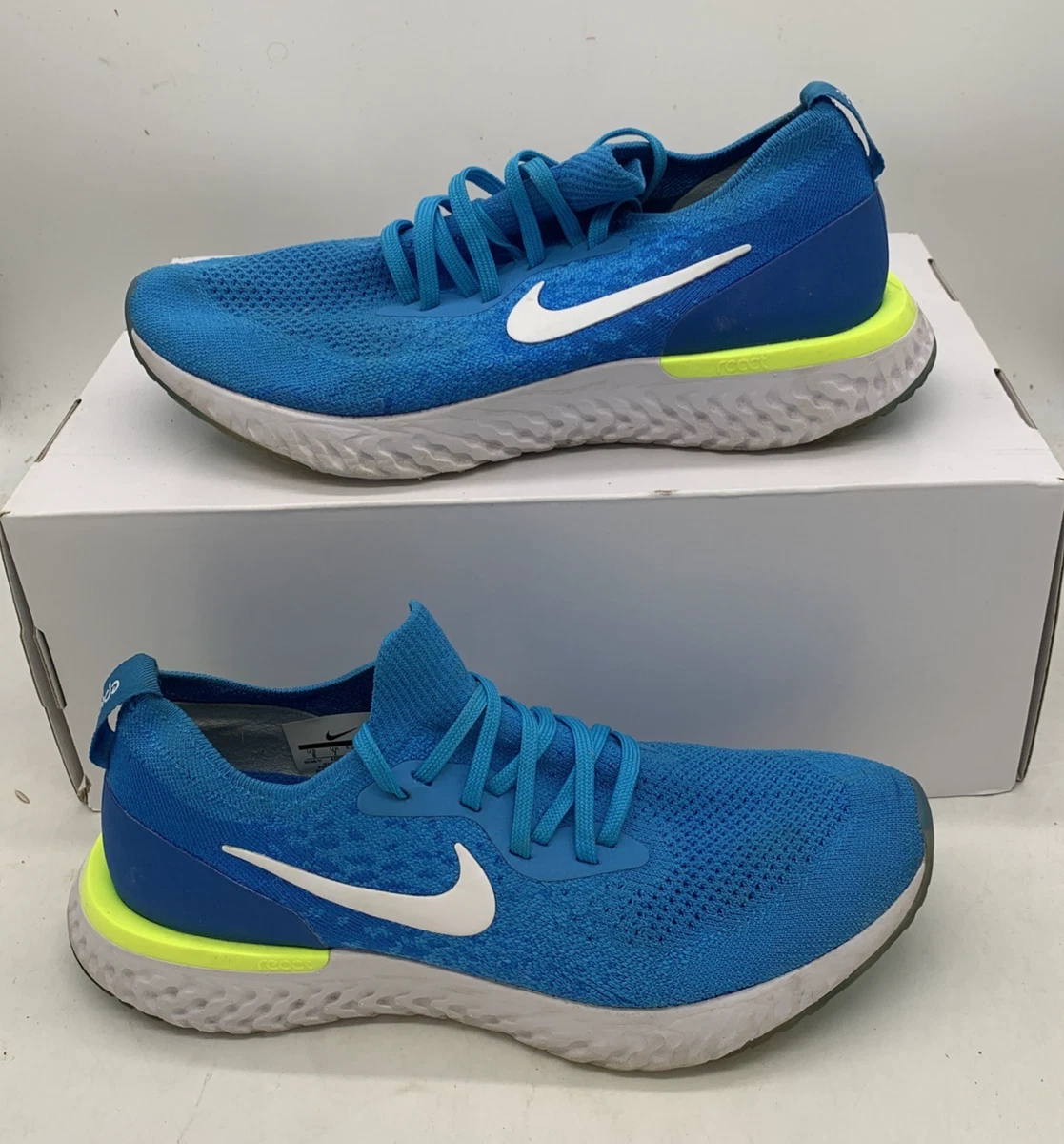 Nike Epic React Flyknit Blue Glow for Sale | Authenticity