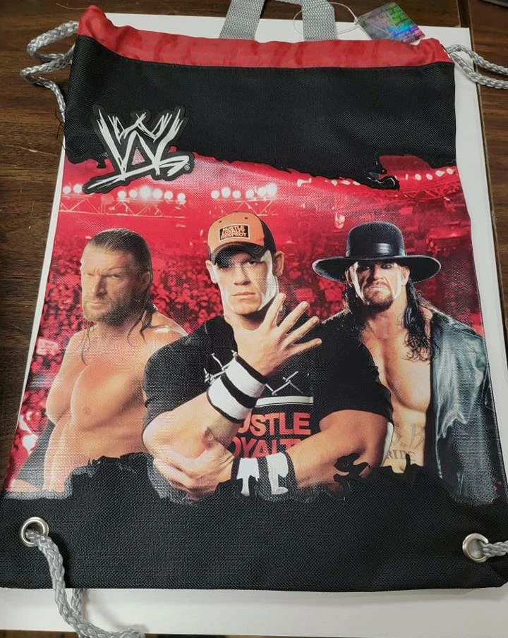 WWE Super Stars John Cena, HHH, Undertaker Cinch Bag Backpack