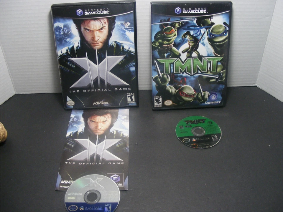 GameCube Lote de 2 X Hombres Juego Oficial/Teenage Mutant Ninja Turtles Foto 3 de 3