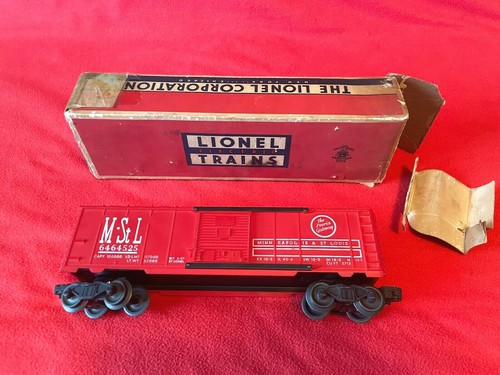 LIONEL POSTWAR 6464-525 MINNEAPOLIS & ST LOUIS (MStL) BOXCAR 1957-58 W/OB C7 - Picture 7 of 9