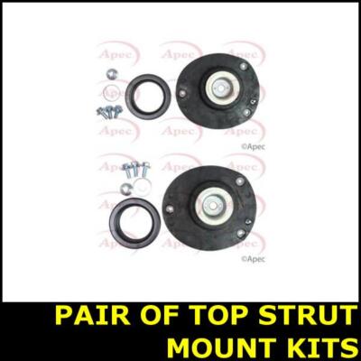 Pair Suspension Top Strut Mount Kit Front Left Right FOR 206 98->ON Apec