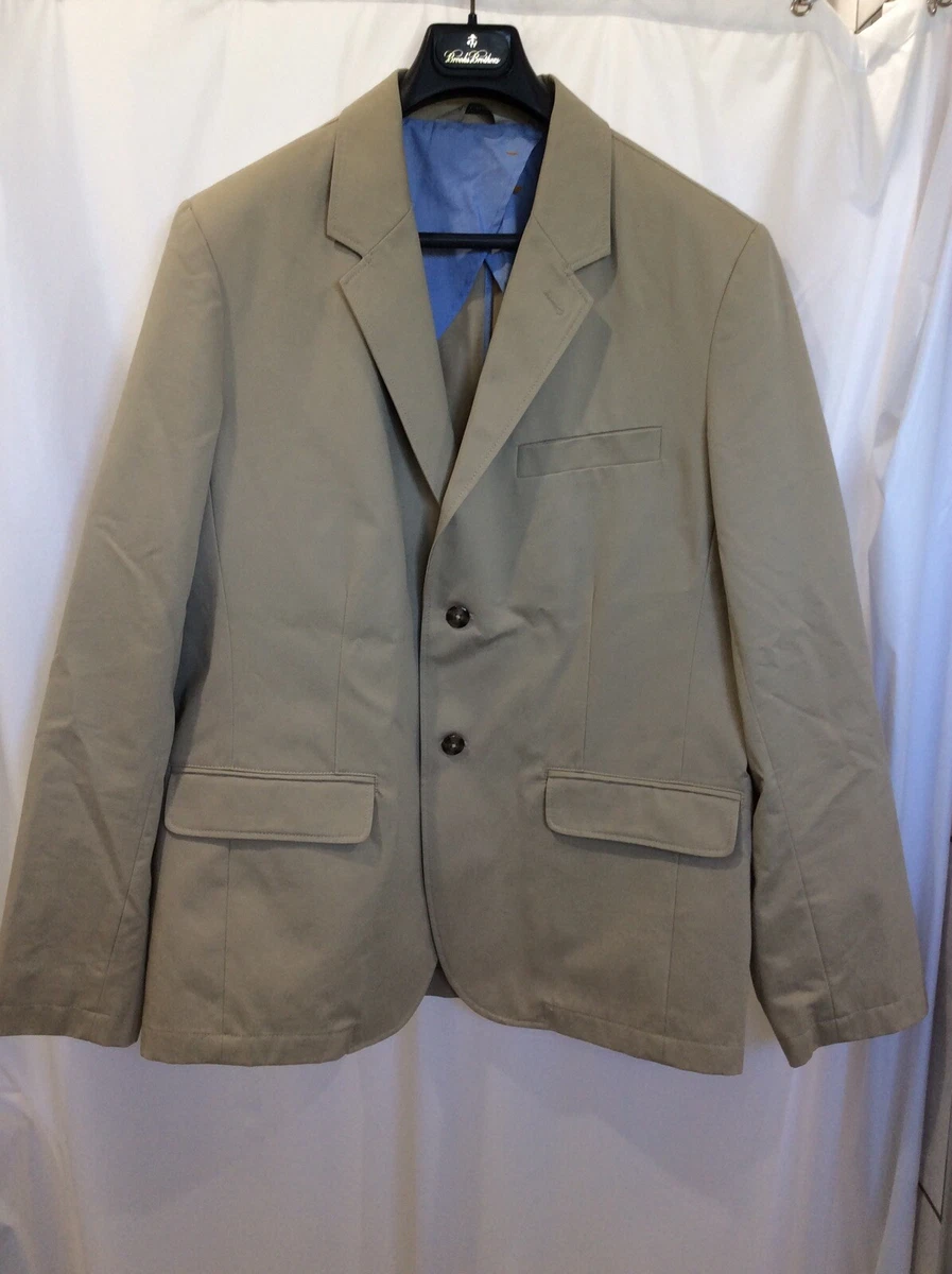 Khaki Cotton Sports Coat