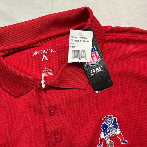 New England Patriots Performance Polo Shirt Mens XL Patriot Pat New with Tags - Picture 7 of 8