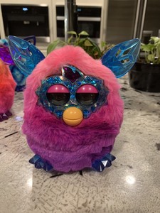 pink and purple furby
