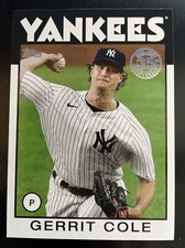 Gerrit Cole 2021 Topps Series 1 1986 35th Anniversary INSERT 86B-5