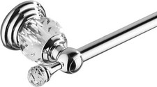 WINCASE Chrome Towel Bar 24 Inch, Adjustable Crystal