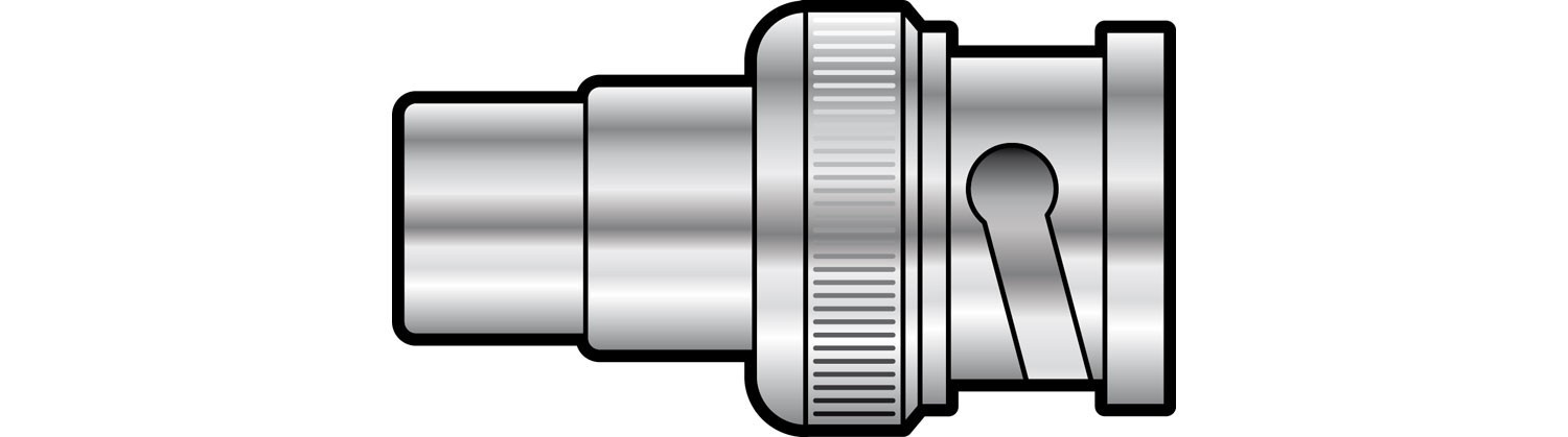 BNC MALE TO RCA PHONO FEMALE CONNECTOR ADAPTOR CCTV