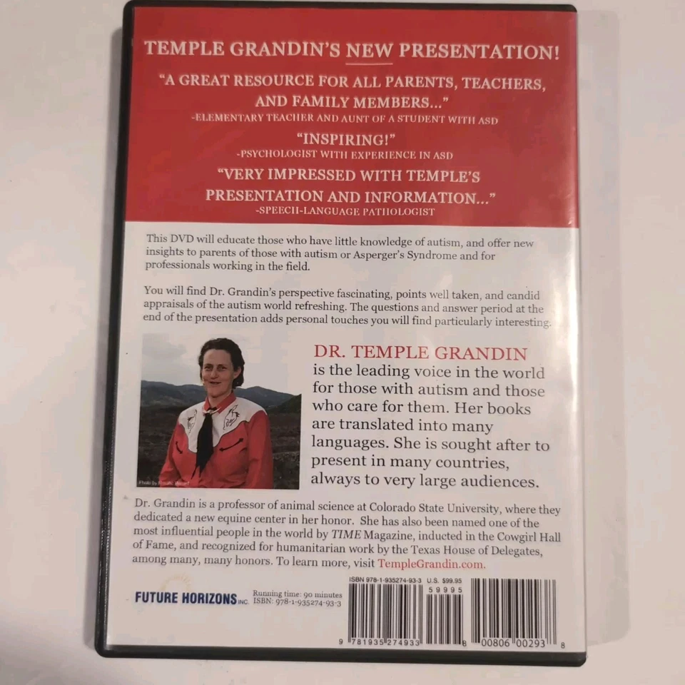 Temple Grandin dvd 2014 Presentation Autism DSM-5  Foto 2 de 4