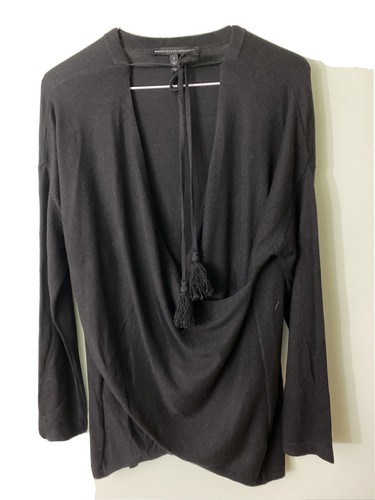 Front Cashmere Blend Sweater 