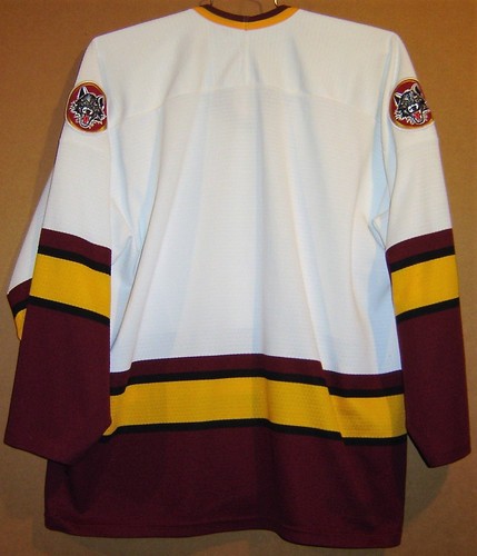 CHICAGO WOLVES WHITE AHL HOCKEY LEAGUE JERSEY - Picture 2 of 5