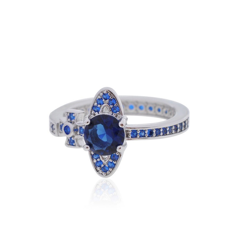 Vivienne Westwood ISMENE Open End Blue Crystal saturn orb