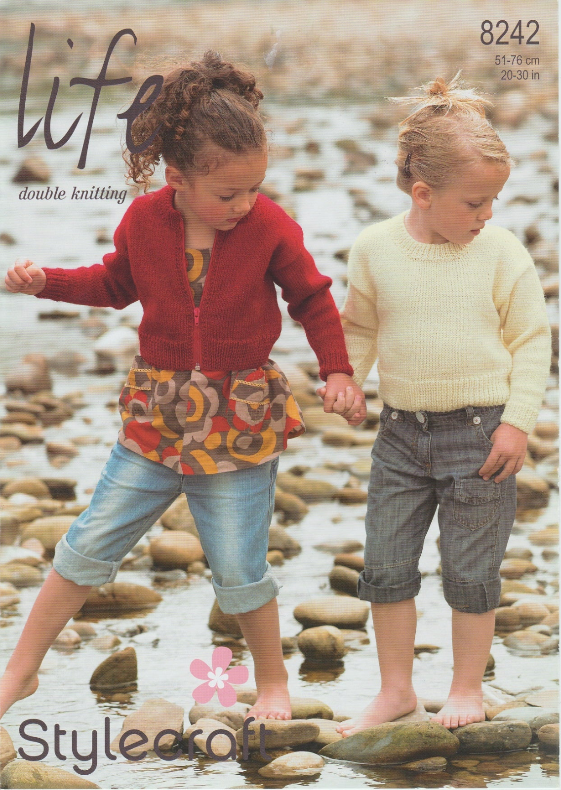 8242 Stylecraft Knitting Pattern Original Paper Leaflet DK Cardigan & Sweater