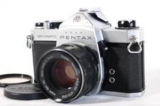 Excellent+3 Asahi Pentax Spotmatic SP Silver Film SLR S-Takumar 55mm f/1.8 JAPAN