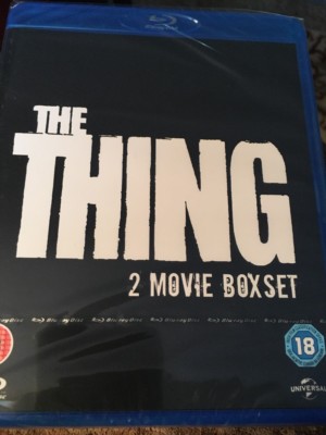 The Thing (Blu Ray 2 Movie Box Set Region Free) Factory Sealed