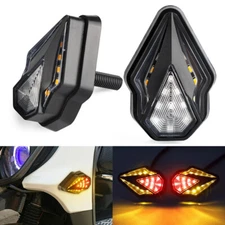 LED Turn Signal Indicator Amber Light Blinker Flush Mount Motor Universal