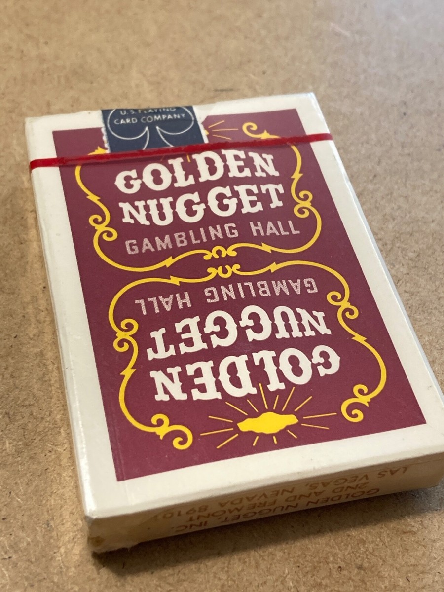 【Vintage】GOLDEN NUGGET CASINO RED Vintage Golden Nugget Gambling Hall Red Playing Cards, New