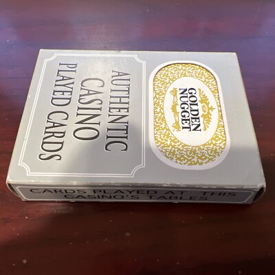GOLDEN NUGGET Casino Las Vegas Nevada Authentic Played Table Cards