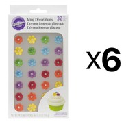 Wilton Royal Flower Rainbow Icing Decoration 1/2 Mini 32 Daisy Candies (6-pack) on sale Wilton Royal Flower Rainbow Icing Decoration 1/2 Mini 32 Daisy Candies (6-pack) on sale