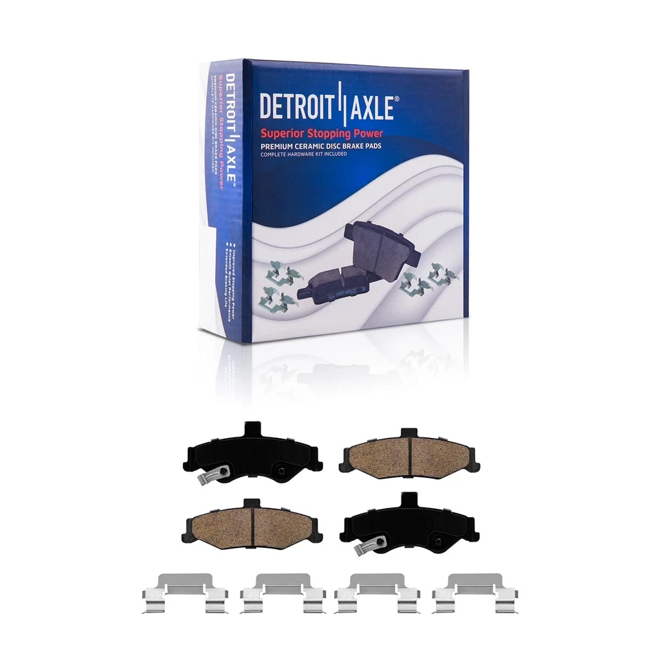 Rear Drilled and Slotted Disc Rotors Brake Pads for 1998 - 2002 Camaro Firebird - Image 4 of 4