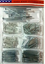 100 Assorted Nail Metal hardened for brick wood wall all purpose fit pack