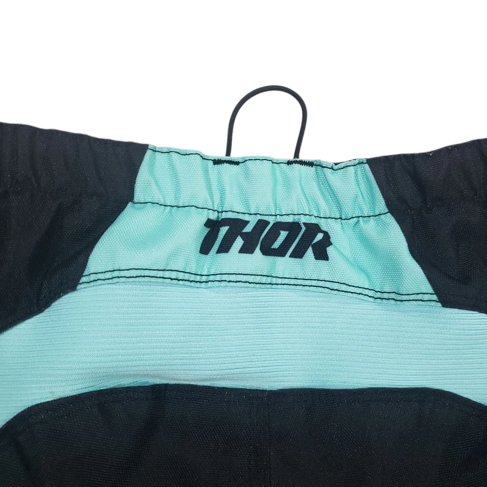 Calça Thor Motocross Infantil Preta Azul 10/12 Off Road Bicicleta Corrida Off Road - Imagem 4 de 4