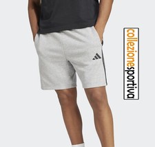 SHORTS PANTALONCINO ADIDAS ESSENTIAL 3-STRIPES FRENCH TERRY - JE6419 col. grigio