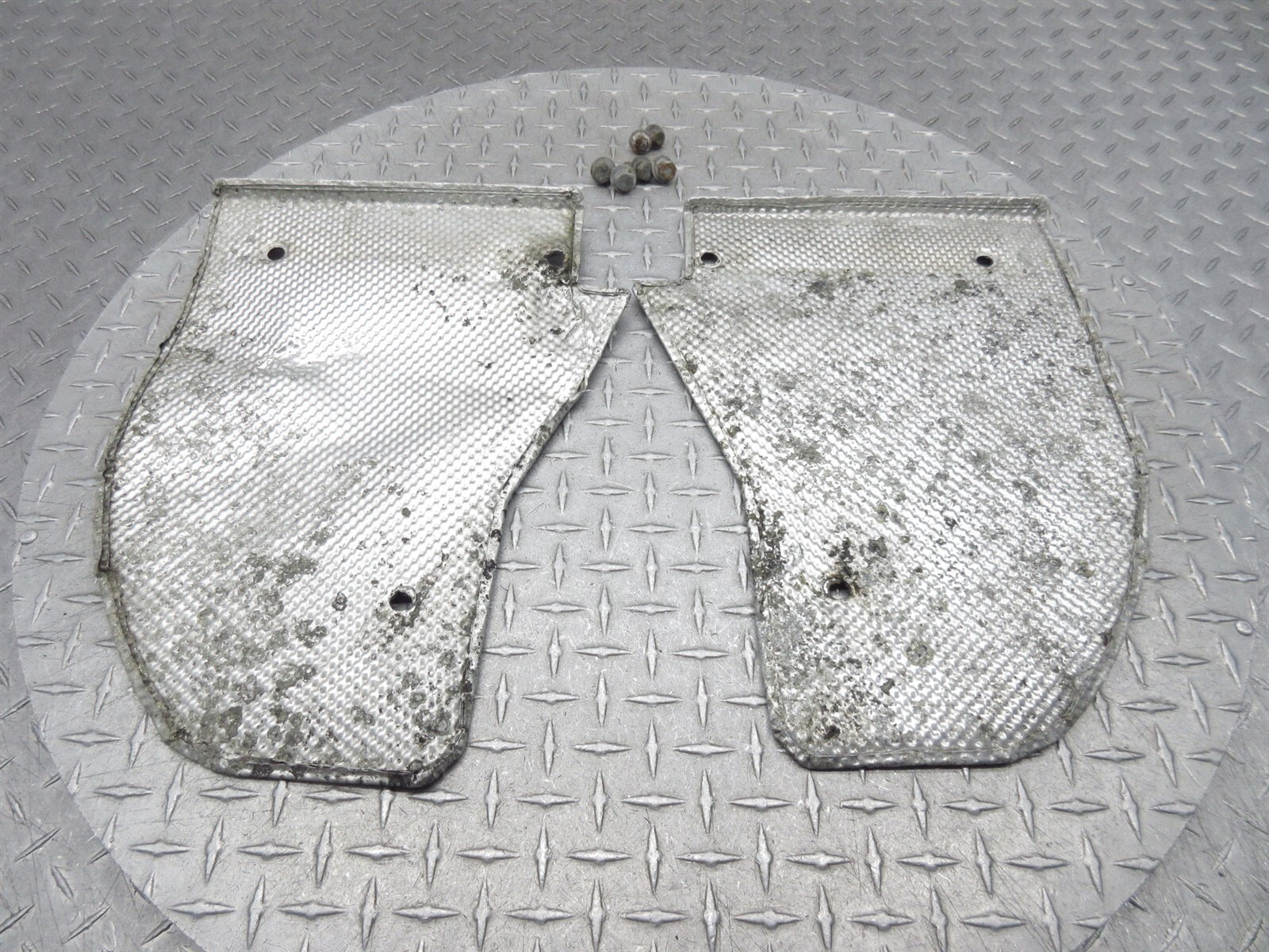 2008 Ferrari F430 Spider 224388 224389 Exhaust Heat Shield Guard Cover Panel Set