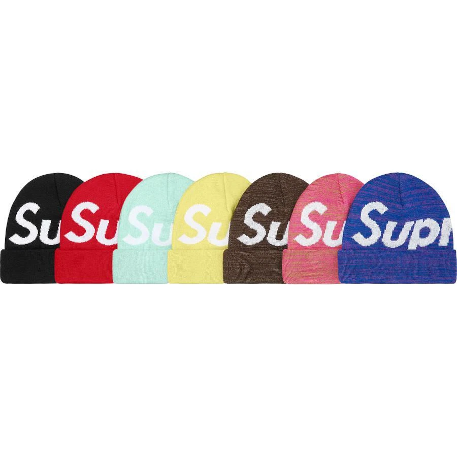 Supreme Big Logo Beanie Red/White One Size F/W 21 | eBay