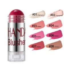 Cheek Blusher Shimmer Blush Stick Face Makeup Highlighter Bronzer Contour Cream