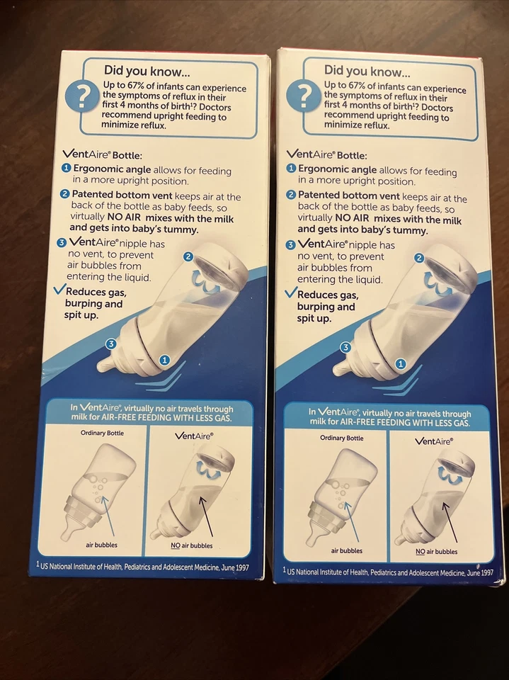 X2 Playtex VentAire 3M+ MED FLOW, антиколики предотвращают газ, суетливость 9 унций - Изображение 3 из 4