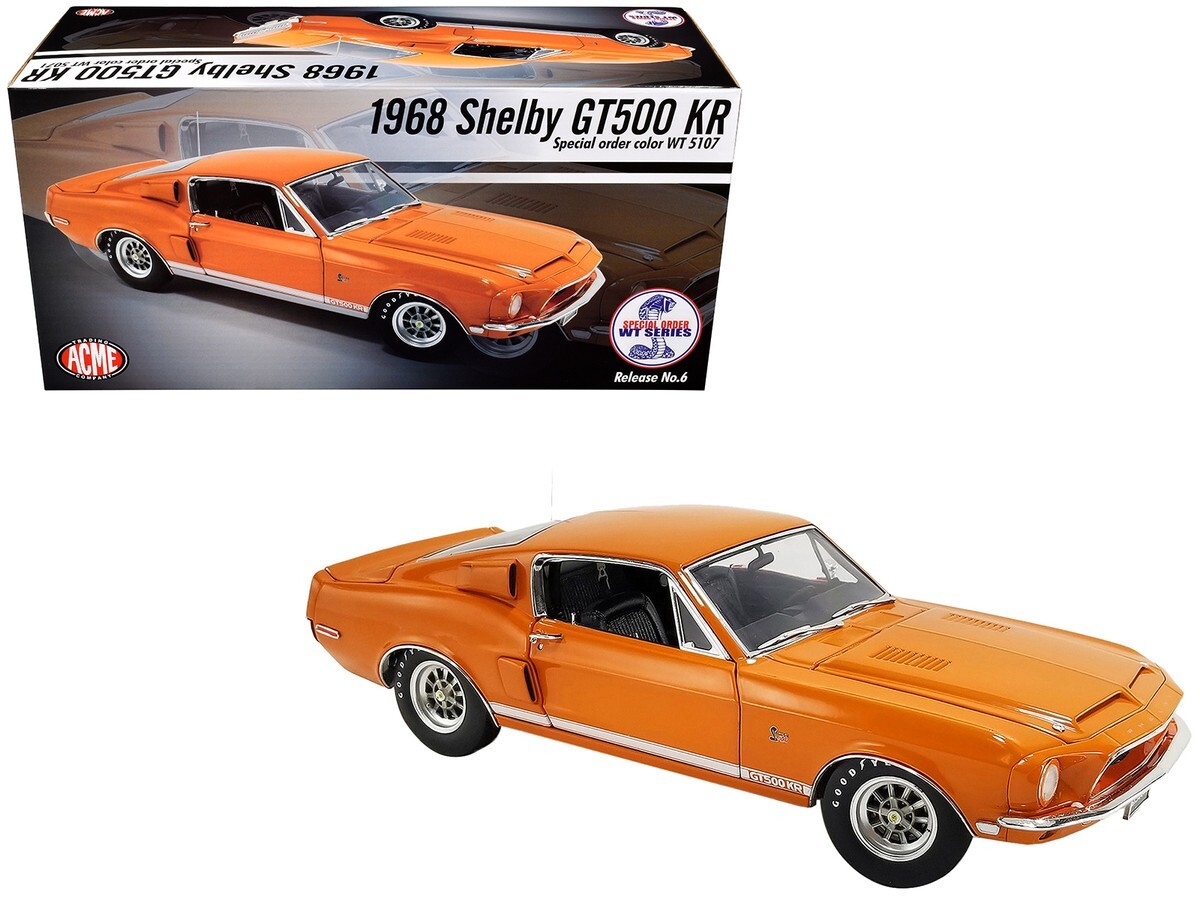 ACME 1968 Shelby GT500 KR Orange (WT Color Code 5107) 1/18 Diecast