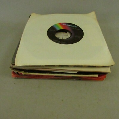 Lot of 20 sleeved 45 rpm 7” Vinyl Records Rock Pop Country NO CRACKS ...