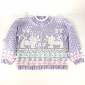pastel cat sweater